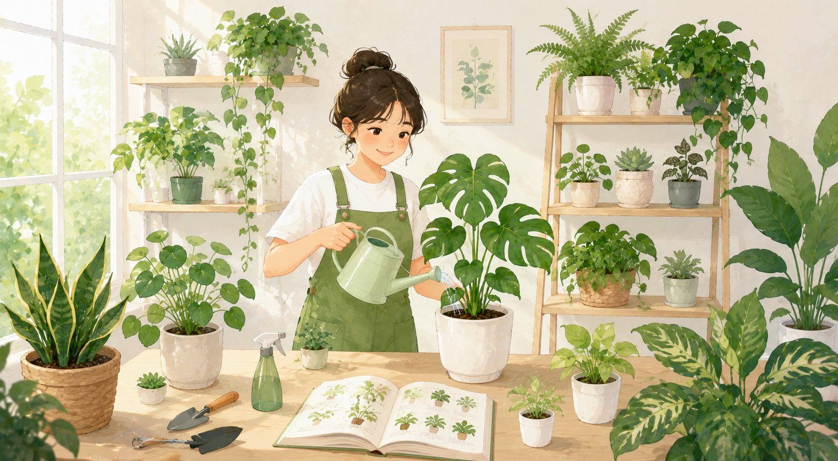 绿植养护入门指南，新手也能养好100种植物