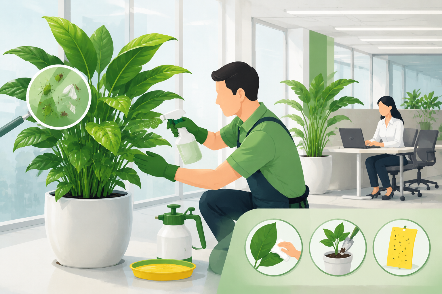 公司绿植招虫子怎么办？专业养护公司教你3招根治
