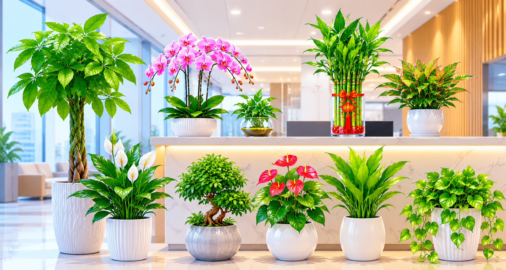 前台绿植摆放什么好？10种旺财又美观的植物推荐
